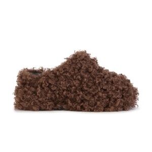 Brown Fuzzy Women's Shoes